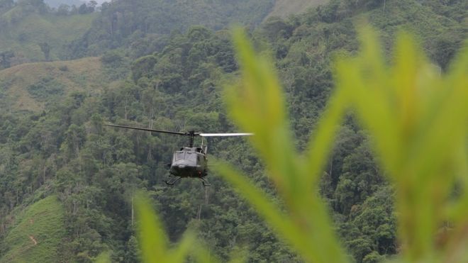Колумбийский вертолет