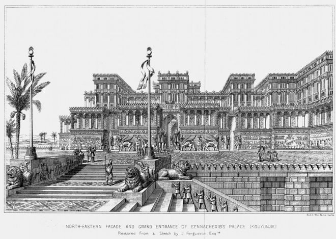 Рисунок дворца Сеннахирима