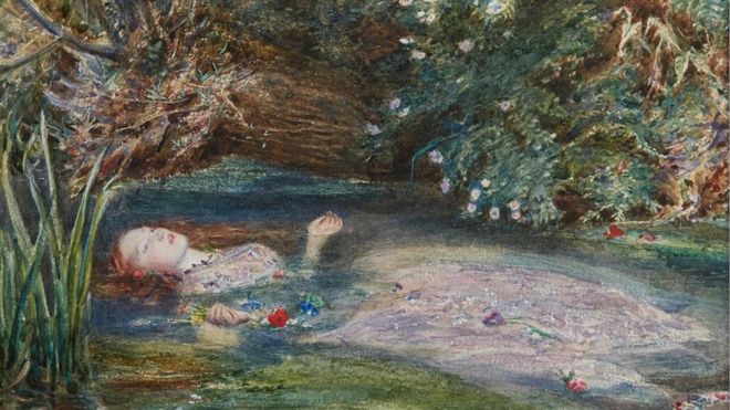 'Ophelia' (1851-2), de John Everett Millais