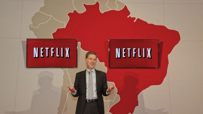 Фото с запуска Netflix в 2011 году в Бразилии