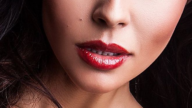 A woman's lips