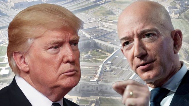 Trump and Bezos