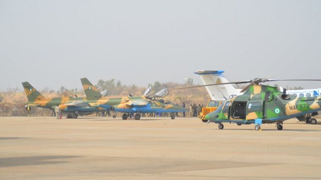 مروحيات تابعة للجيش النيجيري