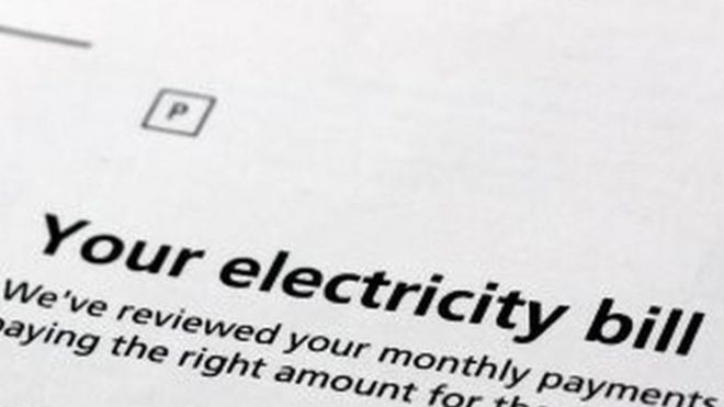An electricity bill. File photo