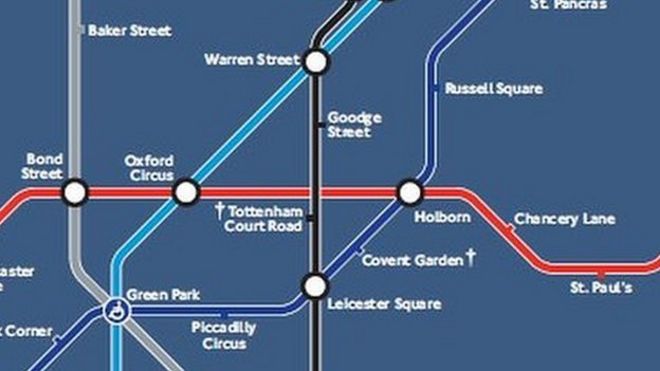 Карта Night Tube