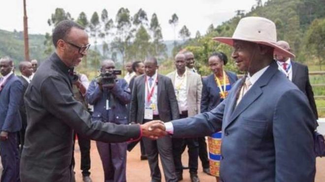 Kagame na Museveni wakutana mpakani Gatuna