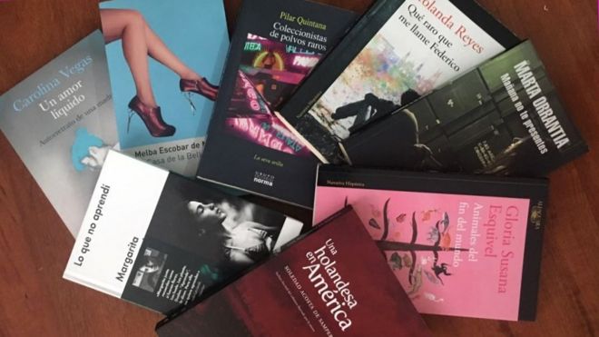 Libros de escritoras colombianas. (Foto: Carolina Vegas)