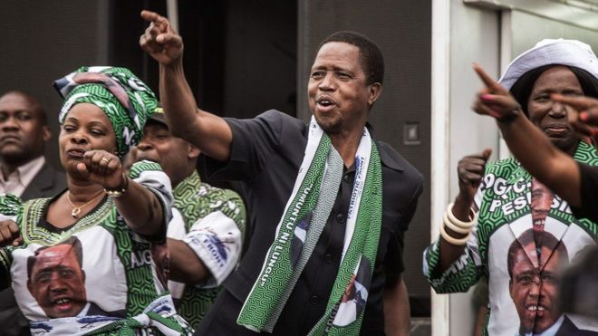 Rais Edgar Lungu wa Zambia