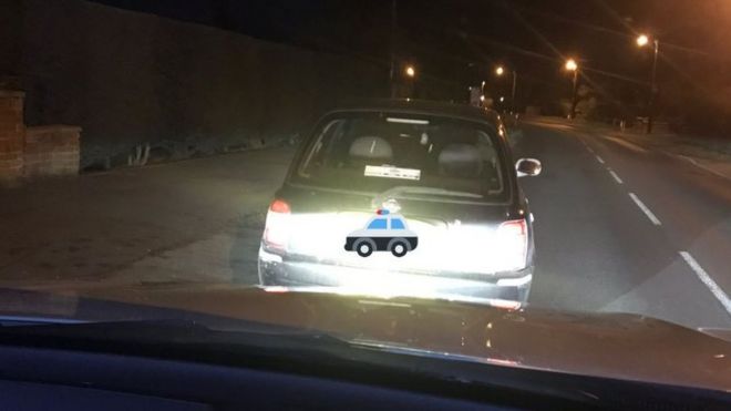 Автомобиль остановлен полицией в Кесгрейве