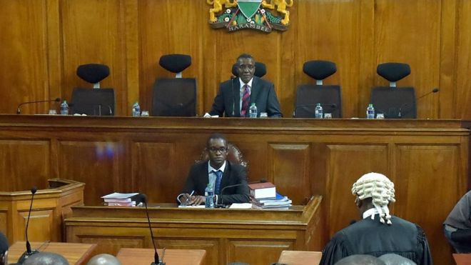 Kenyan Chief Justice David Maraga dey talk for Supreme Court.