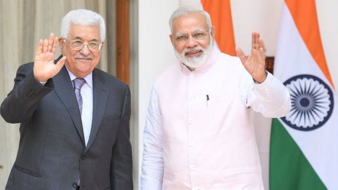 मई 2017 में चार दिनों के भारत दौरे पर आए थे फ़लस्तीन के राष्ट्रपति मोहम्मद अब्बास