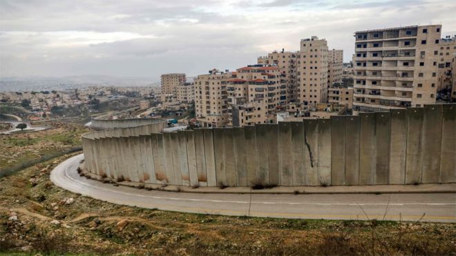 Jewish settlement of Pisgat Zeev in Israeli-occupied East Jerusalem (11 February 2020)