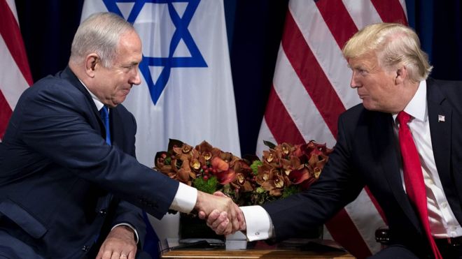 إسرائيل تدشن أول قاعدة عسكرية مشتركة مع الولايات المتحدة على أراضيها _97856887_041806849-1