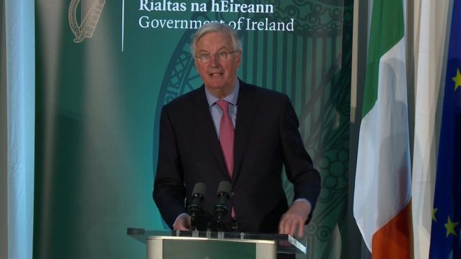 Michel Barnier said the Republic of Ireland has the support of all EU member states