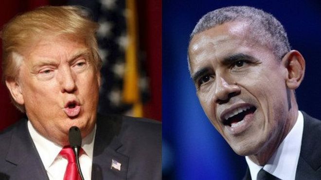Trump iyo Obama oo maanta si kala duwan uga ololeynaya gobolka Florida.