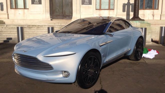 Aston Martin DBX был представлен в Кардиффе в 2016 году