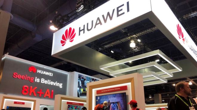 Huawei's stand at CES