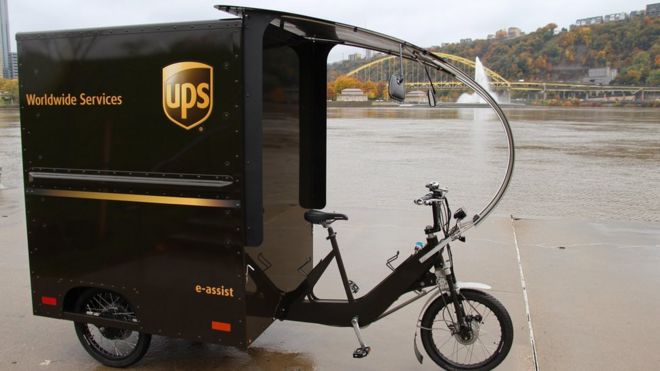 UPS eBike в Питтсбурге, штат Пенсильвания