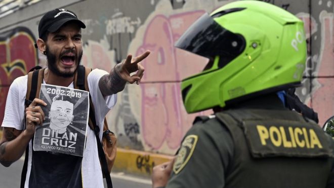 Protestas en Bogotá