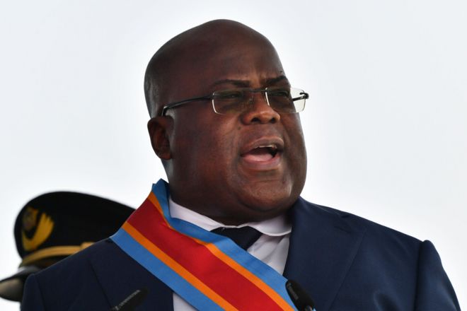 Rais wa DRC Felix Tchisekedi