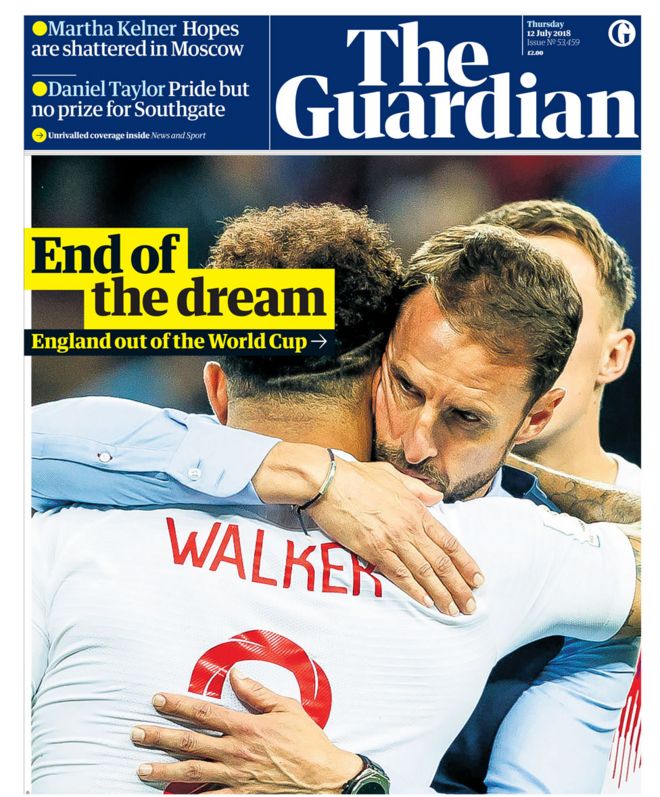 Guardian front page