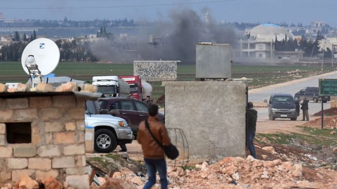 Suriye rejimi yanlısı güçlere topçu ateşi