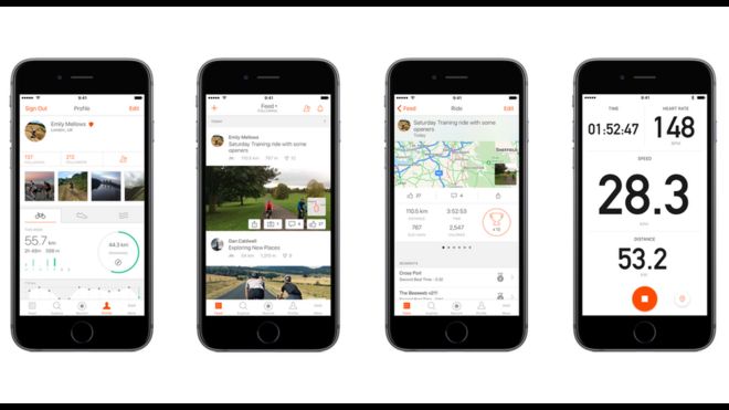 Приложение Strava в действии