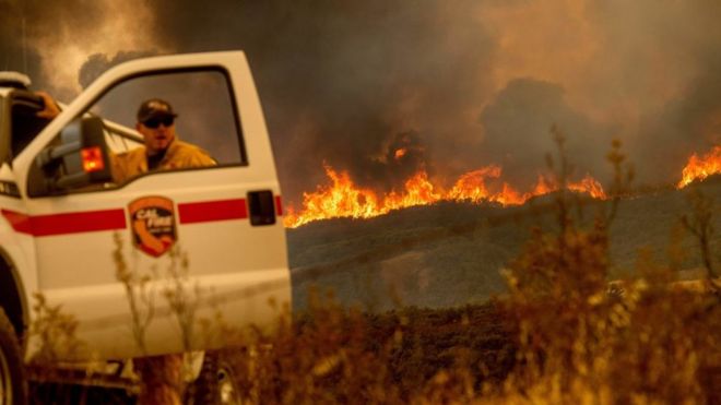 Incendio en California.