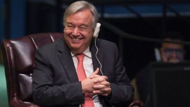 Katibu mkuu wa umoja wa mataifa Antonio Guterres