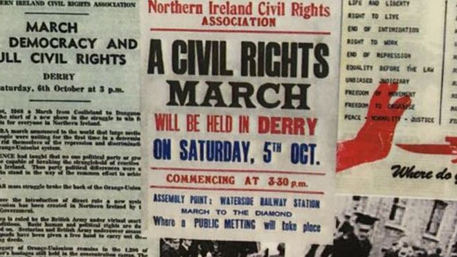 плакат о гражданских правах северной ирландии