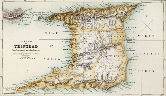 Карта Тринидада (1872)