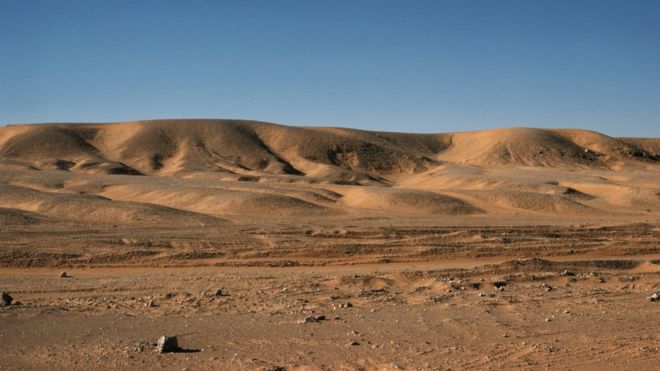 Пустыня Сахара в Уаргла, Алжир