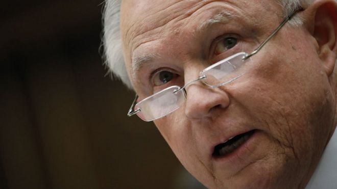 U.S. Attorney General Jeff Sessions testifies before a House Judiciary Committee hearing on oversight of the Justice Department on Capitol Hill in Washington, U.S., November 14, 2017.