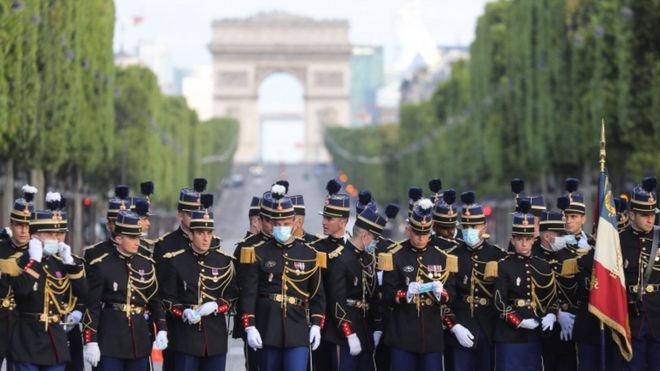 France celebrates Bastille Day with scaled-down events