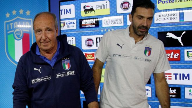  إيطاليا تواجه خطر الإقصاء أمام السويد فى تصفيات كأس العالم 2018 _98723050_f434a1d3-e0a1-4ccd-a8bb-44f106f9ed0e