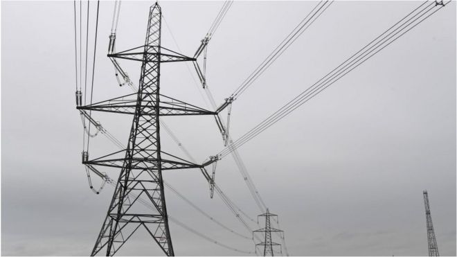 Опоры электричества в Уэльсе