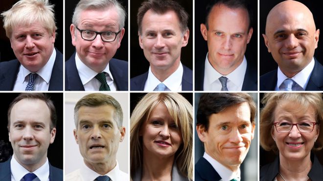 Image result for results of first round tory leadership