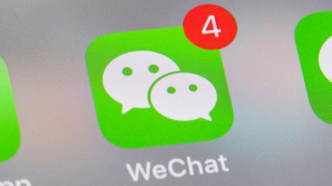 Ícono de la app WeChat.