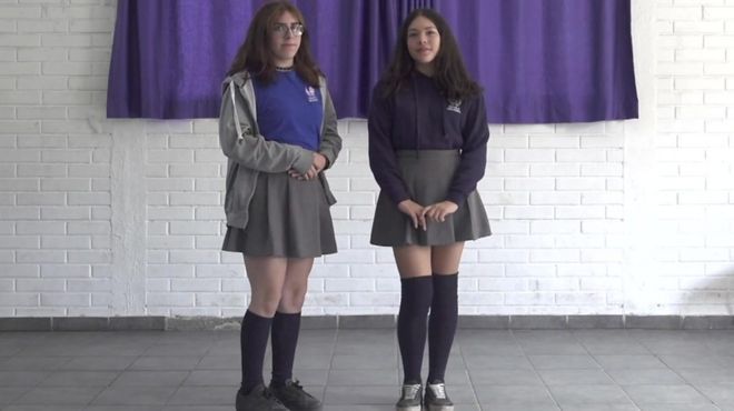 Students at Amaranta School, Chile
