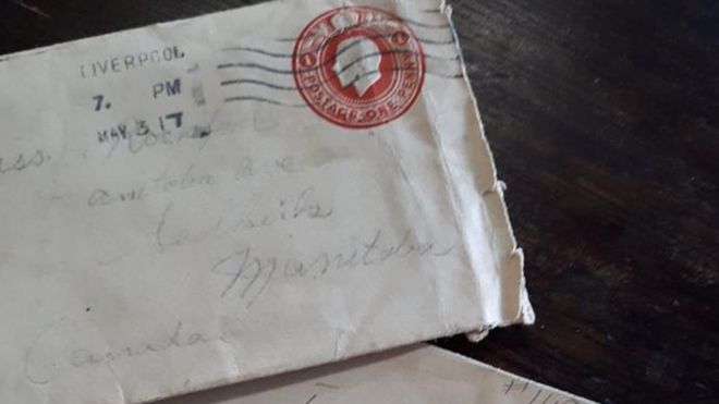 Конверт и письмо, найденные Амандой Келер