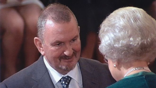 Ralph Baxter getting his MBE