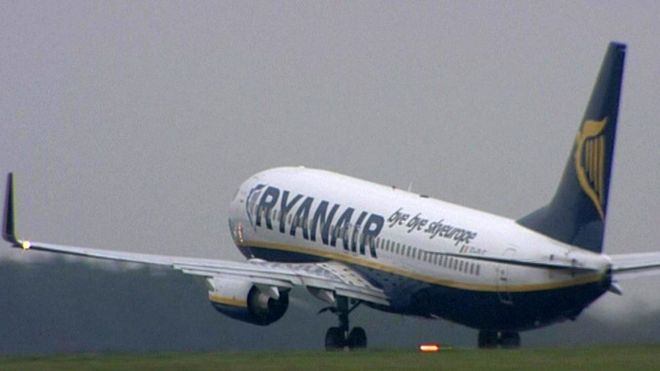Вылет рейса Ryanair
