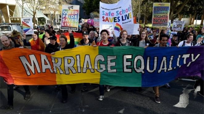 Марш по вопросам брачного равенства в Сиднее (июнь 2016 года)