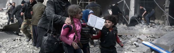 Дети в Восточной Гуте, Сирия