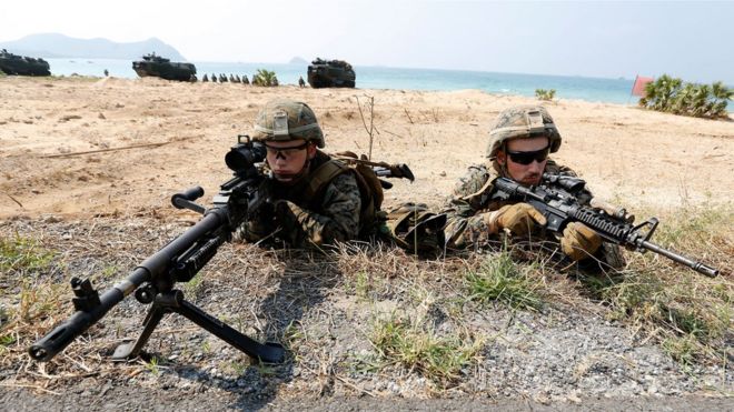 Американские солдаты в Таиланде