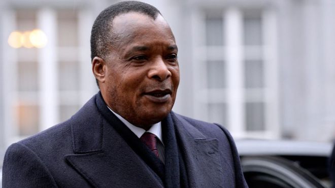 Le prÃ©sident congolais Denis Sassou Nguesso.