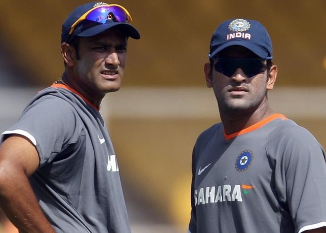 Image result for ms dhoni anil kumble