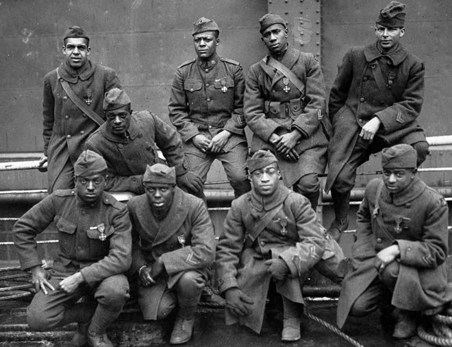 These WWI soldiers returned to France in 1919 to receive the Croix de Guerre medal