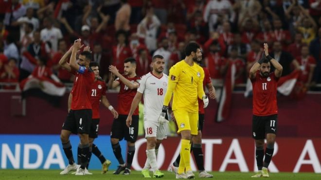 مصر فازت على لبنان بصعوبة بهدف بدون اللاعبين المحترفين في أوروبا مثل غالبية المنتخبات الأخرى