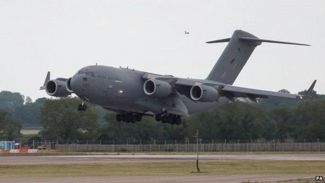 Самолет RAF C-17